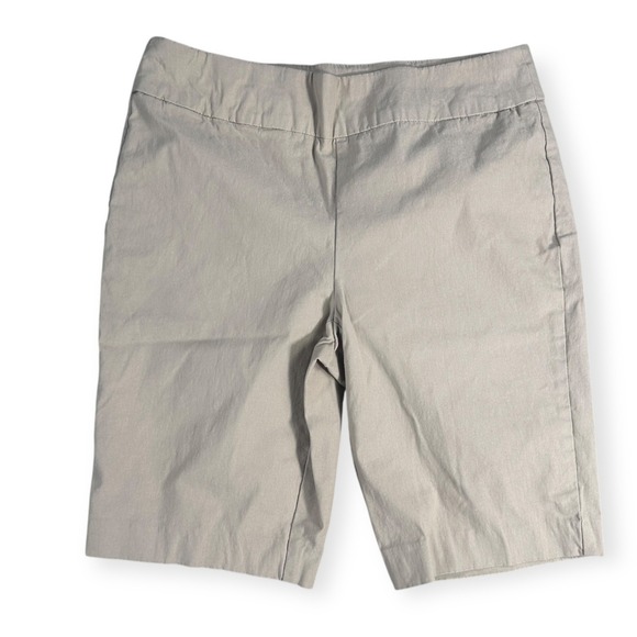 CHICO'S So Slimming Shorts Tan Beige Size 0.5 Bermuda Style Women's - Picture 2 of 10